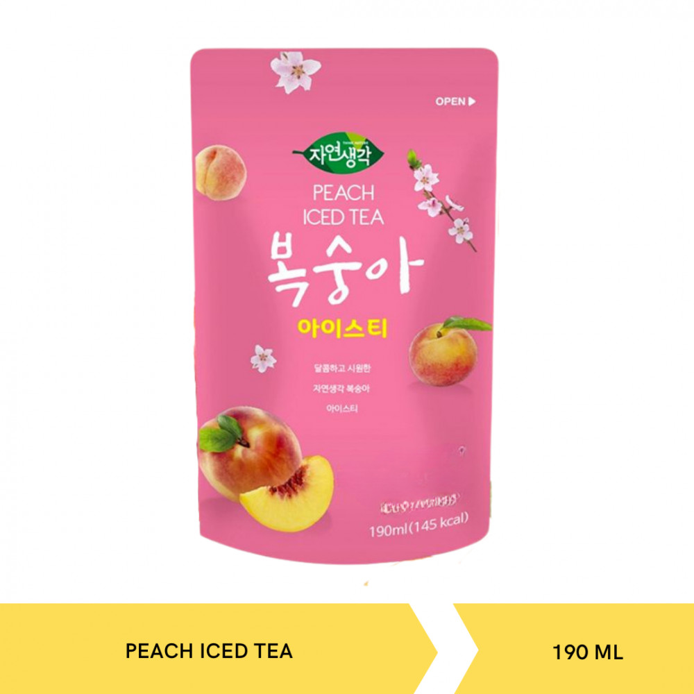 THINK NATURE PEACH ICED TEA 190ML X 50