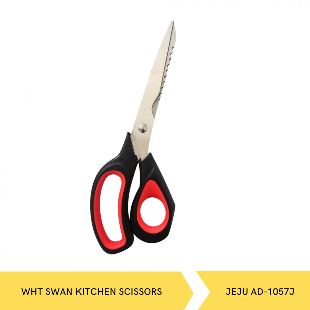 JEJU AD-1057J WHT SWAN KITCHEN SCISSORS
