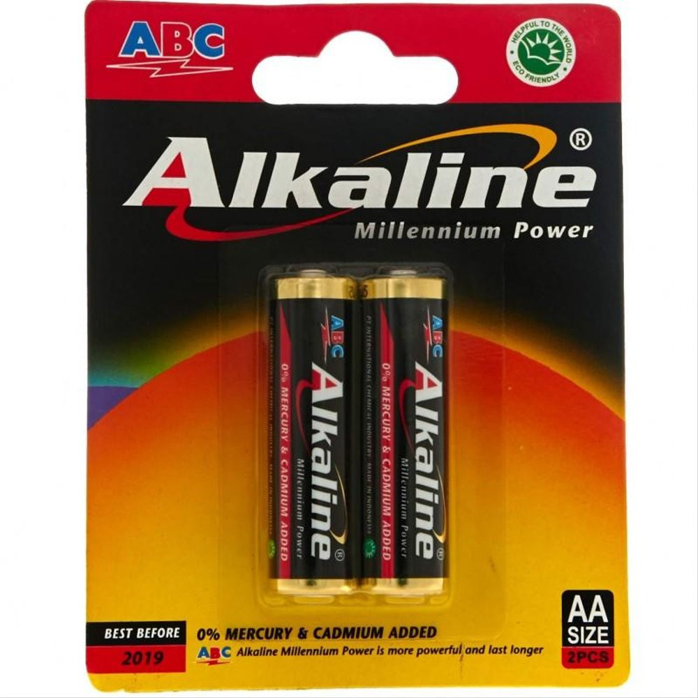 BATRAI ABC ALKALINE LR6 AA ISI 2 PCS