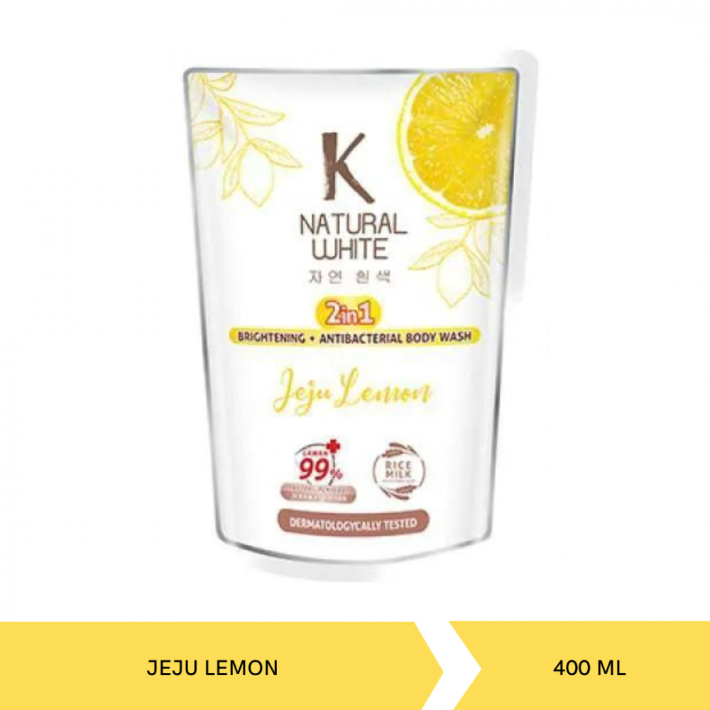 K NATURAL BW JEJU LEMON 400ML X 12