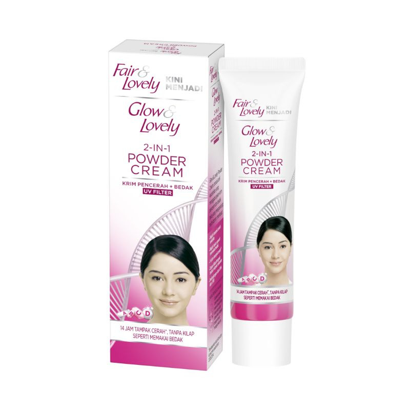 GLOW&amp;LOVELY 2IN1 POWDER CREAM 40G
