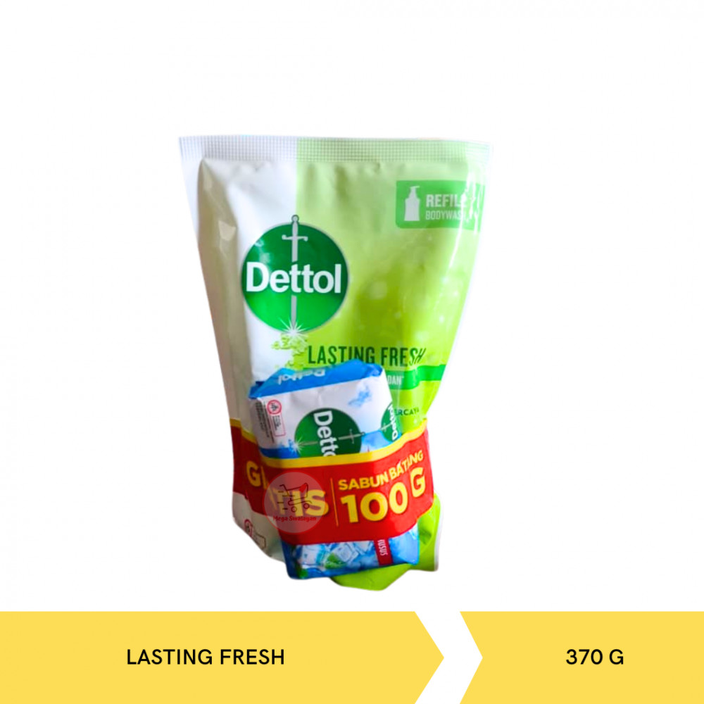 DETTOL BW LASTING FRESH POUCH 370G X 24