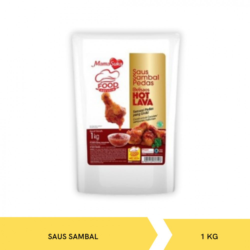 MAMASUKA HOT LAVA SAUS SAMBAL 1KG X 8
