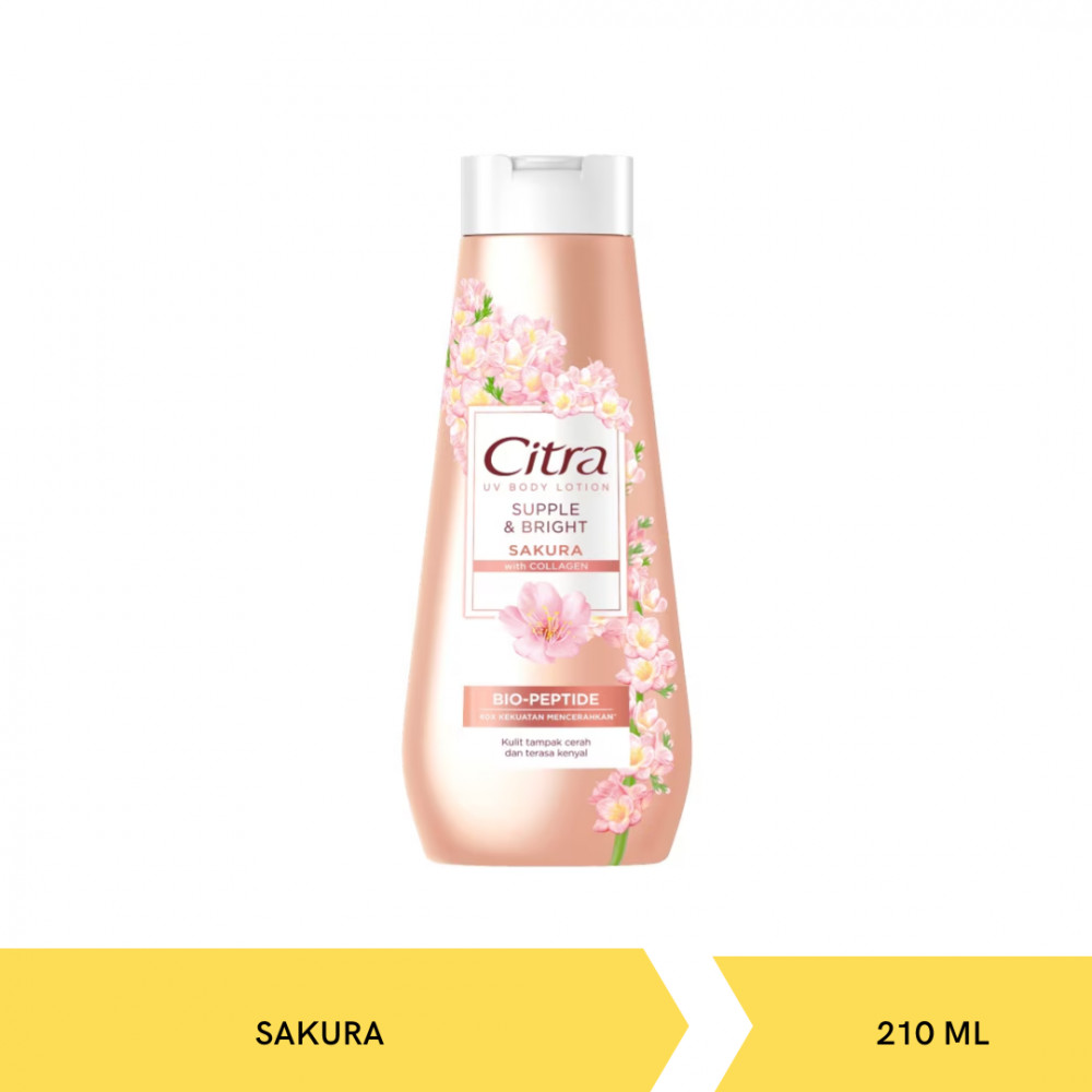 CITRA HBL SUPPLE&amp;BRIGHT SAKURA 210ML