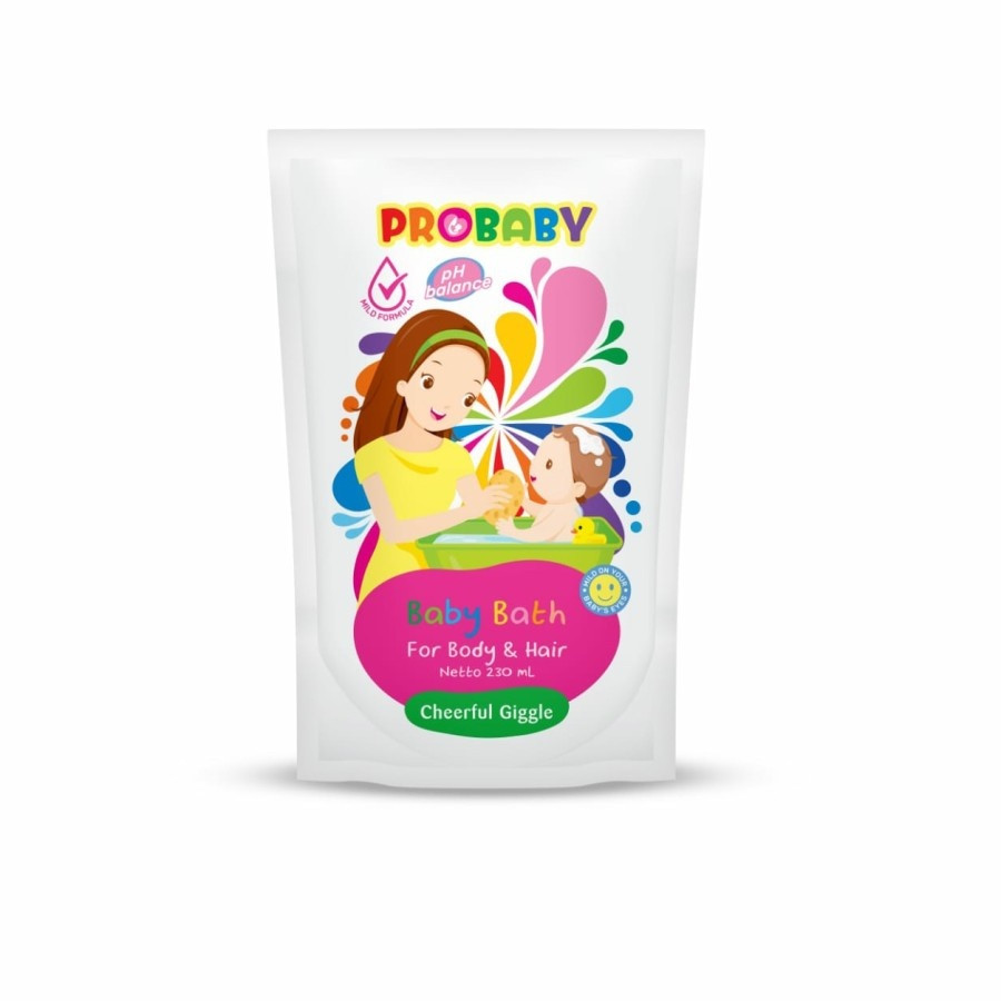 PROBABY BABY BATH CHEERFUL GIGGLE POUCH 230 ML