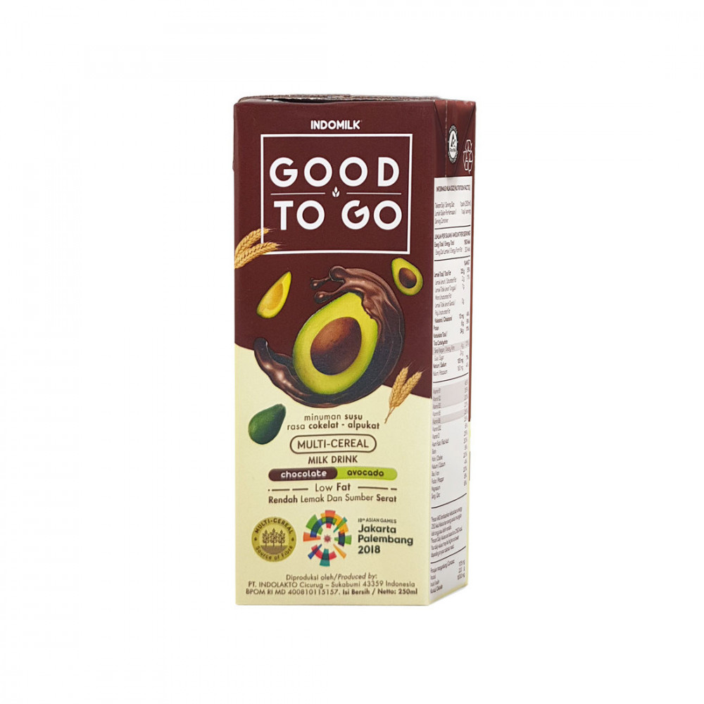 INDOMILK UHT 250ML GOOD TO GO CHOCO AVOCADO X 24