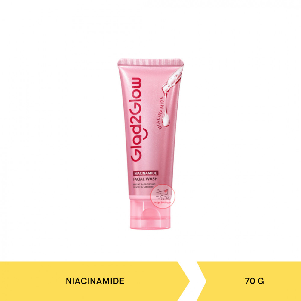 GLAD2GLOW NIACINAMIDE SERUM FACIAL WASH 70G