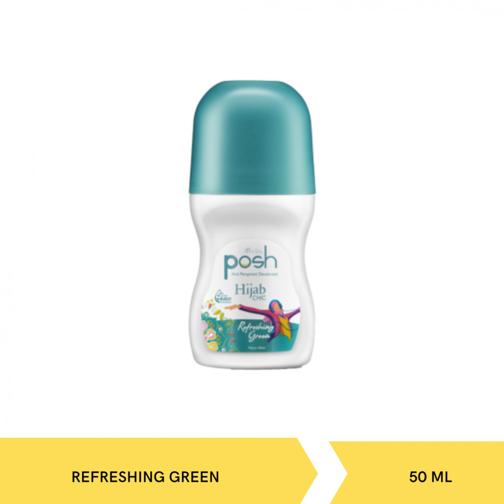 POSH HIJAB ROLL ON REFRESHING GREEN 50ML