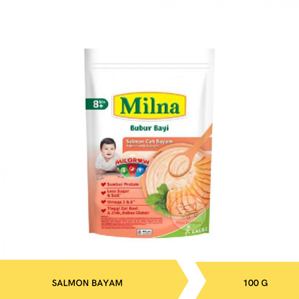 MILNA BUBUR 6+ SALMON BAYAM 100G