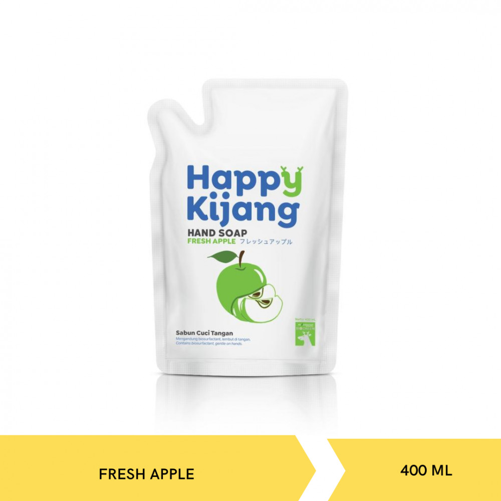 HAPPY KIJANG HANDSOAP F APPLE 400MLX12