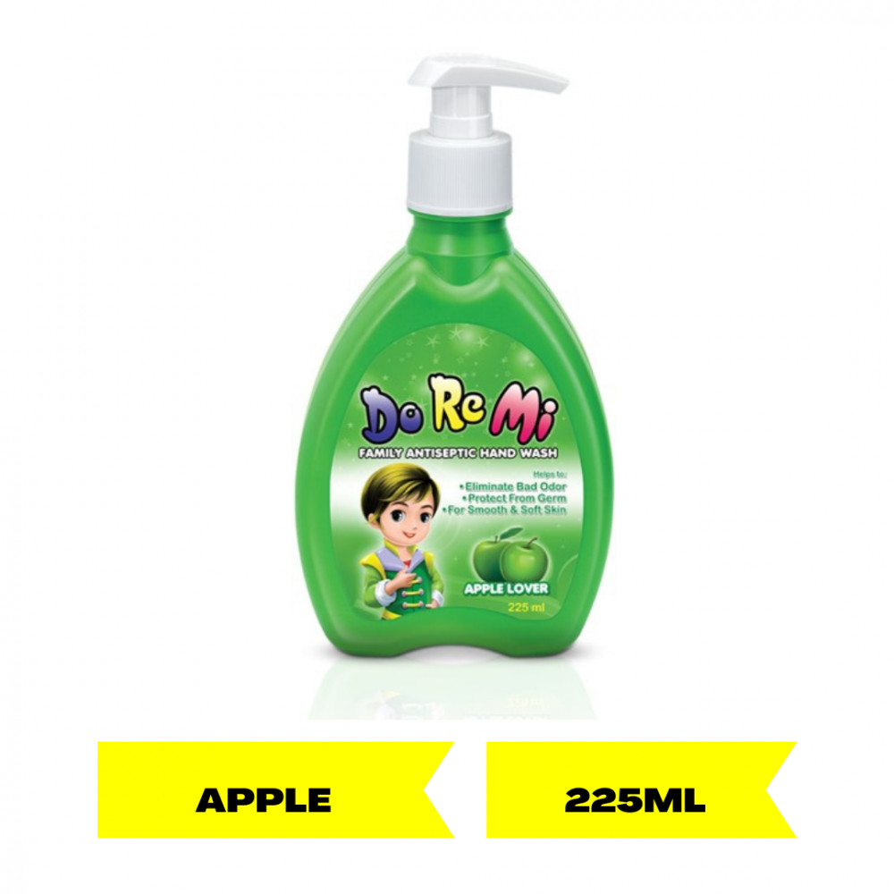 DOREMI HANDWASH 225ML APPLE PUMP X 24 - DNR