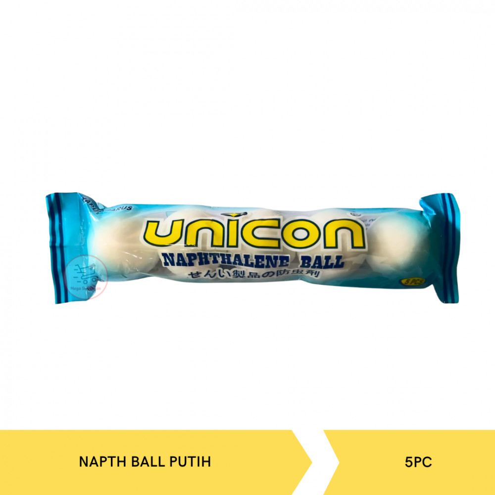 UNICON UN3205P NAPTH BALL/5PC PUTIH