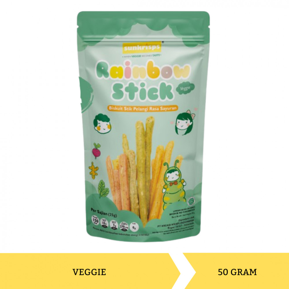 SUNKRISPS RAINBOW STICK VEGGIE 50G X 15