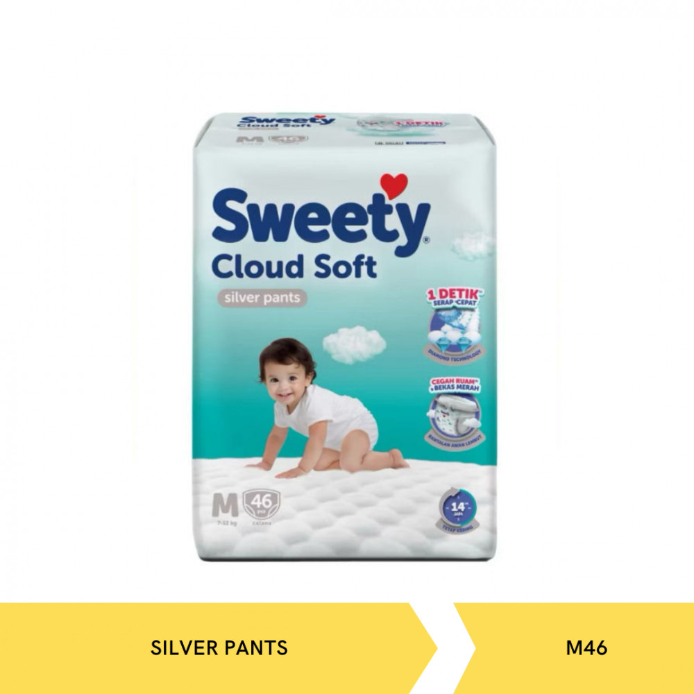 SWEETY SILVER PANTS M46 X 8