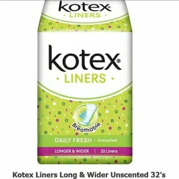 KOTEX LINER DAILY FRESH L&amp;W 32`S X 24