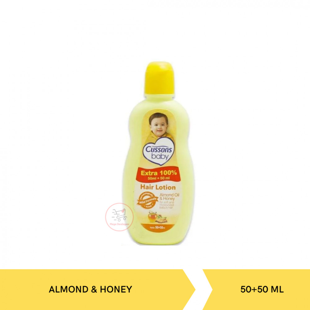 CUSSONS BABY HAIR LOT. ALMOND&amp;HONEY 50+50ML