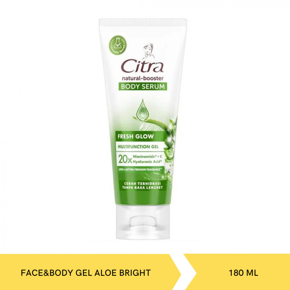 CITRA FACE&amp;BODY GEL ALOE BRIGHT TUBE 180ML