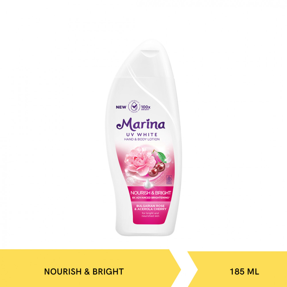 MARINA HBL UV WHT NOURISH&amp;BRIGHT 185ML