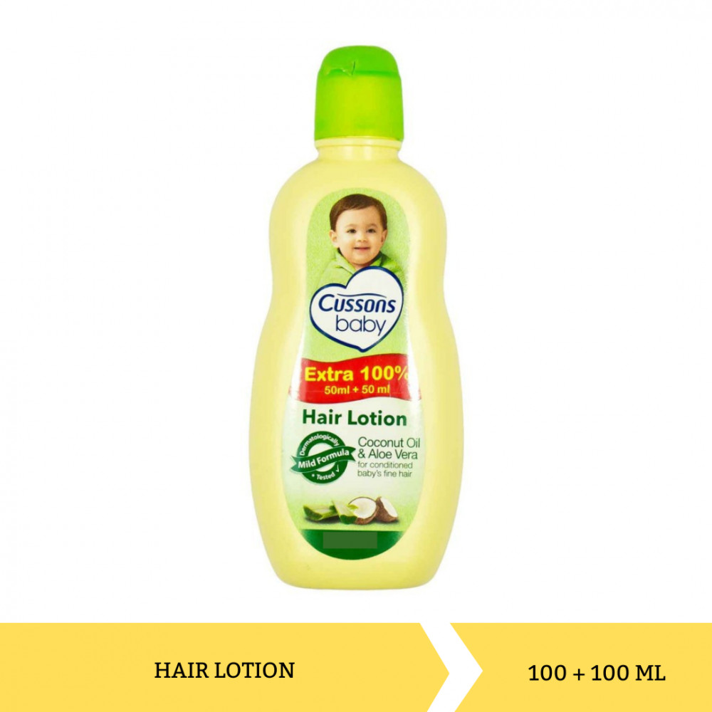 CUSSONS BABY HAIR LOT. COCONUT&amp;ALOE 100+100ML