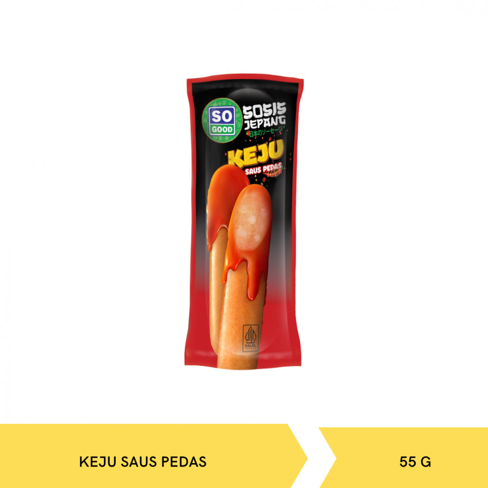 SO GOOD SOSIS JEPANG KEJU PEDAS 55G